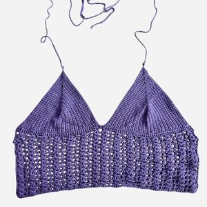 Unbranded Women's Purple Crop-top
